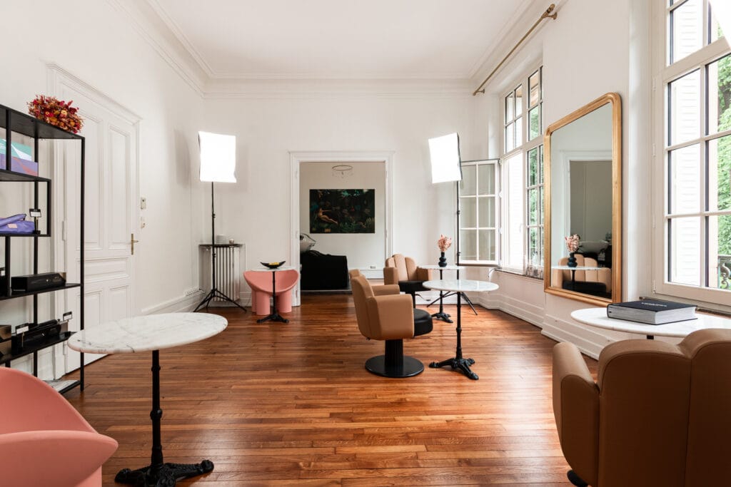 Agencement intérieur de Maison Calista, salon de coiffure Metz
