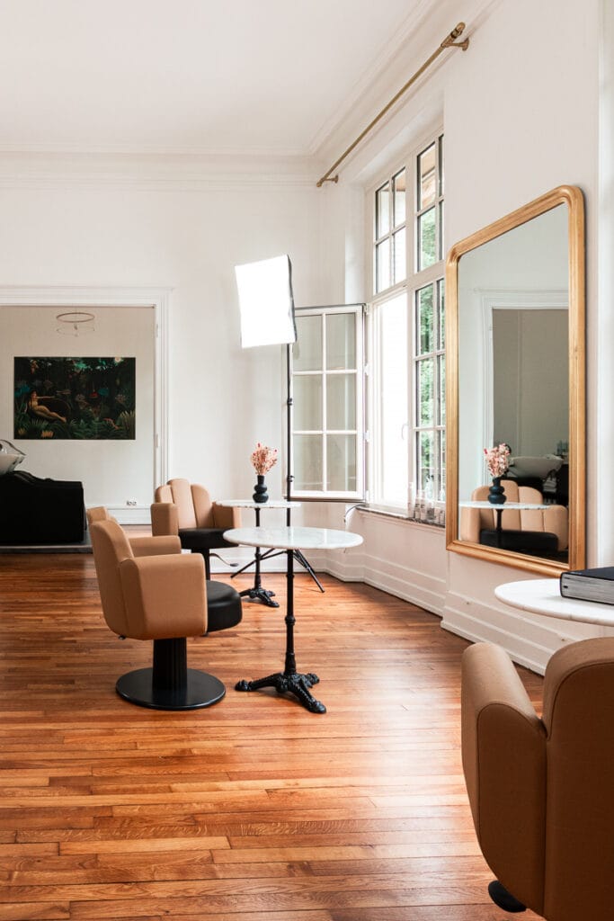Agencement et ambiance du salon Maison Callista à Metz